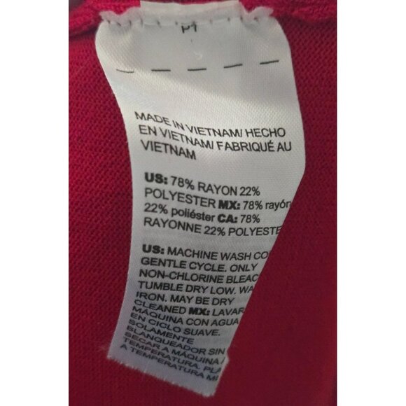 Chico's red Sweater Shirt long sleeve Women's Chico's Size 1 US M - Picture 6 of 6